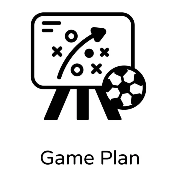 Fotbalový Gól Jednoduchý Design — Stockový vektor