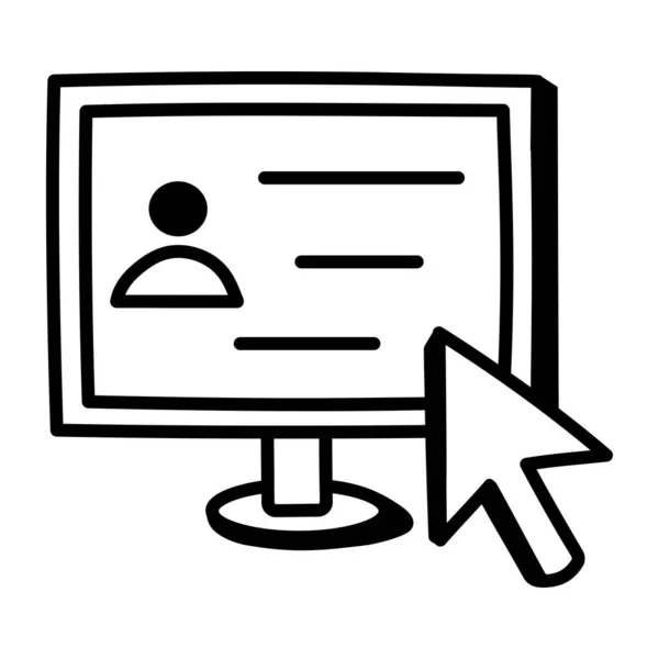 Online Bildung Symbol Vektor Illustration — Stockvektor