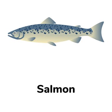 Balık. Web simgesi basit illüstrasyon