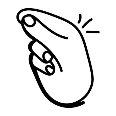 El jest vektör çizim