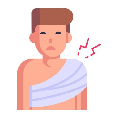 Yüz maskeli adam vektör illüstrasyon tasarımı