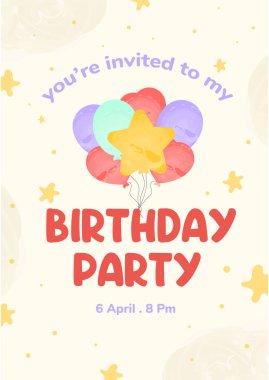 İyi ki doğdun, vektör illüstrasyonu