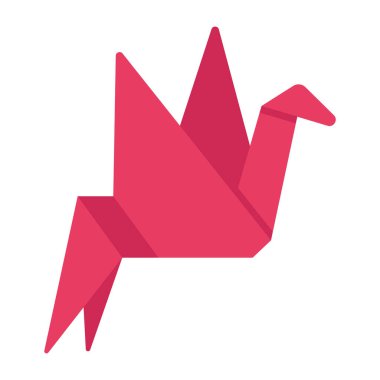 Origami kağıt kesimi ok simgesi. Web tasarımı için yıldız vektör sembolünün basit çizimi