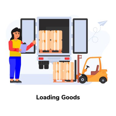 Teslimat. vektör illüstrasyonu.