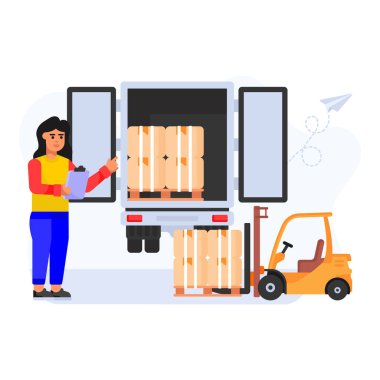 Teslimat. vektör illüstrasyonu.