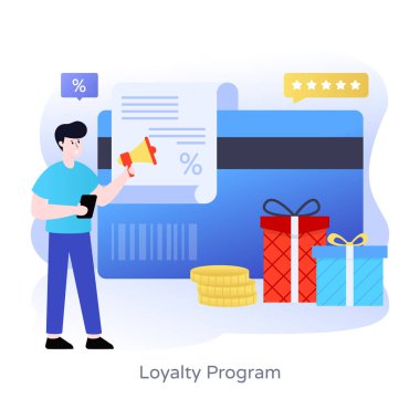 İnternetten alışveriş. düz dizayn. vektör illüstrasyonu