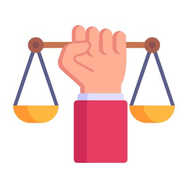 Hukuk ve adalet kavramı ile simgesi tasarım, vektör çizim 10 eps grafiği.