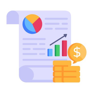 dolar ile finansal büyüme grafiği, vektör illüstrasyon tasarımı