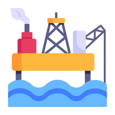 Mavi gökyüzü vektör çizimine sahip petrol ve gaz tankı