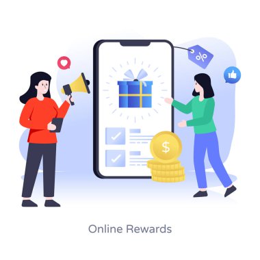 İnternetten alışveriş. düz dizayn. vektör illüstrasyonu