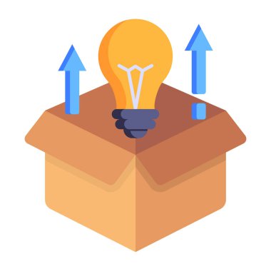 Simge tasarımı ile fikir kavramı, vektör illüstrasyonu 10 eps grafik.