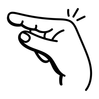 Siyah elbiseli bir kadının vektör çizimi