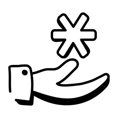 Bir anahtar simgesi, vektör illüstrasyonuName