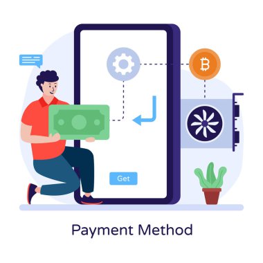 Dizüstü bilgisayarlı ve akıllı telefonlu yeni proje vektör illüstrasyonlu bir adam