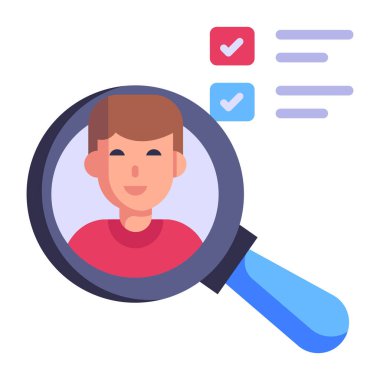 Arama motoru optimizasyonu düz simgesi