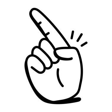 El jest vektör çizim