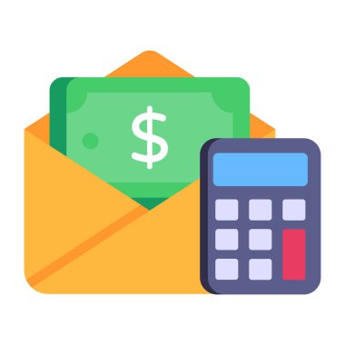 para ve finans hattı vektör simgesi.