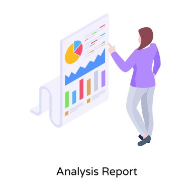Analizler. Web simgesi basit illüstrasyon 