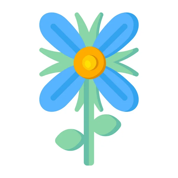 Blume Farbiges Web Symbol Einfache Vektorillustration — Stockvektor