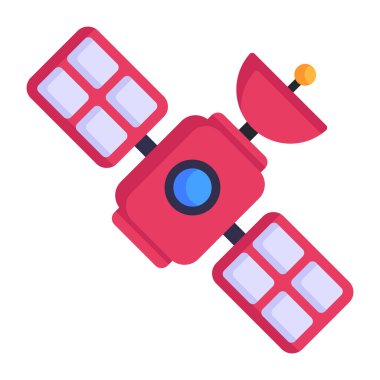 Uydu. Web simgesi basit illüstrasyon