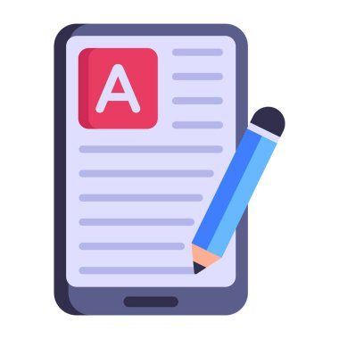 Kontrol listesi. Web simgesi basit illüstrasyon