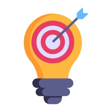 Hedef. Web simgesi basit illüstrasyon