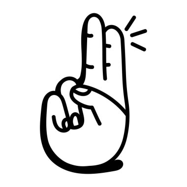 El jest vektör çizim