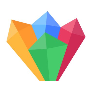 Elmas simgesinin vektör illüstrasyonu