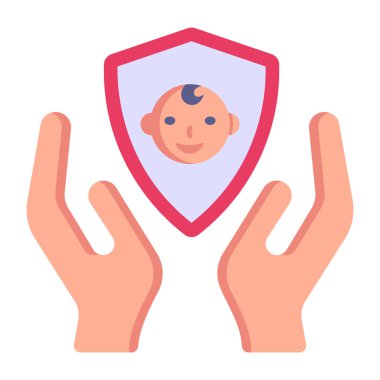 Koruma. Web simgesi basit tasarım