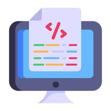 Düz vektör simgesi kodlanıyor