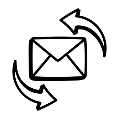 E- posta simgesi vektör illüstrasyonu