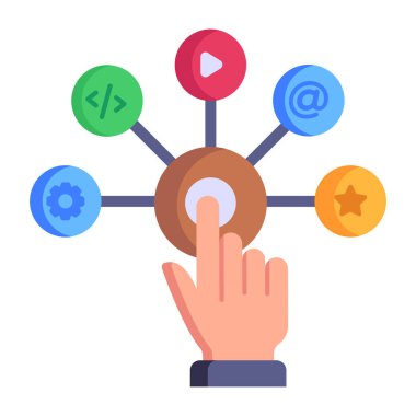 teknoloji ve geliştirme kavramı simge tasarımı, vektör illüstrasyonu 10 eps grafik ile temsil edilir.