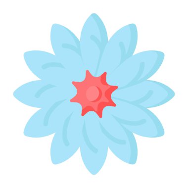 Çiçek ikonu. Basit vektör illüstrasyonu
