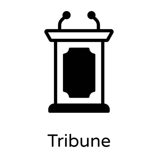 Ikona Tribuna Ilustrace — Stockový vektor