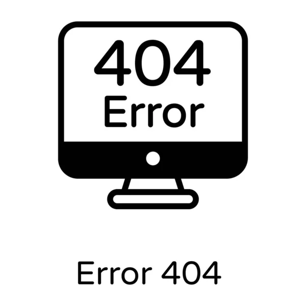 404 Fehlervektorsymbol Moderne Einfache Illustration — Stockvektor