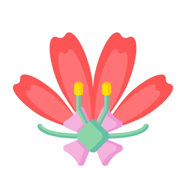 Flower Color Web Icon Simple Vector Illustration — Stock Vector