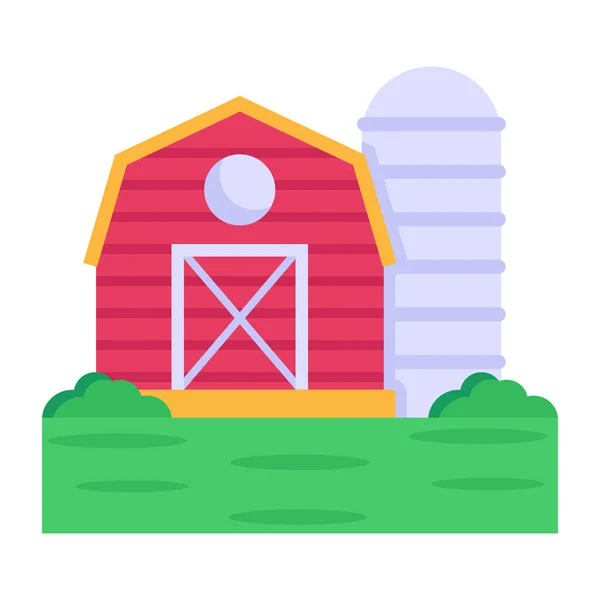 Icono Granja Ilustración Vectorial — Vector de stock