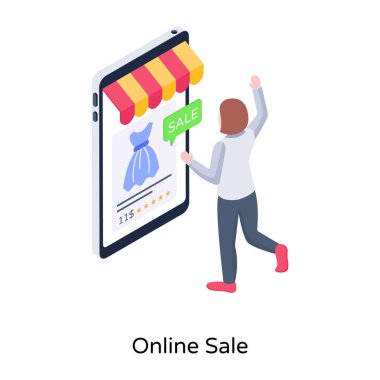 İnternetten alışveriş. Web simgesi