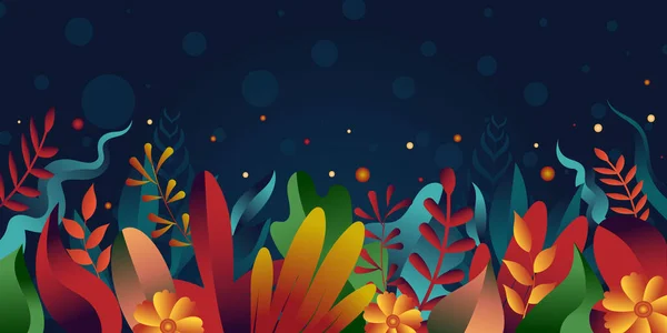 Herbstlaub Und Laubhintergrund Vektorillustration — Stockvektor
