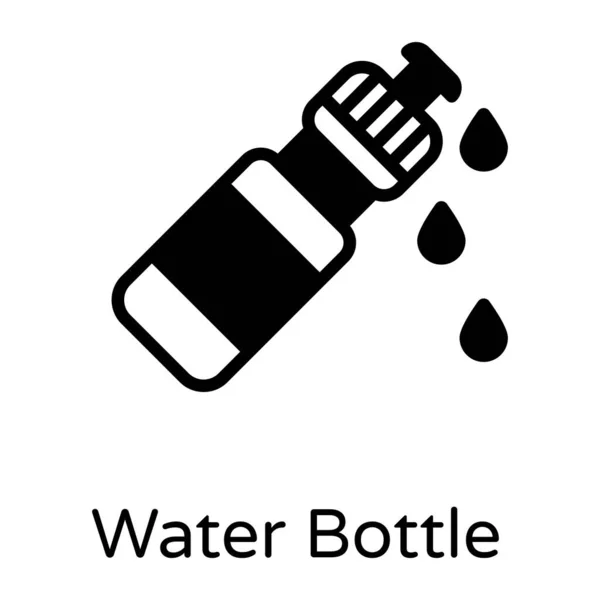 Gotero Icono Vector Aislado Sobre Fondo Blanco Botella Agua — Archivo Imágenes Vectoriales