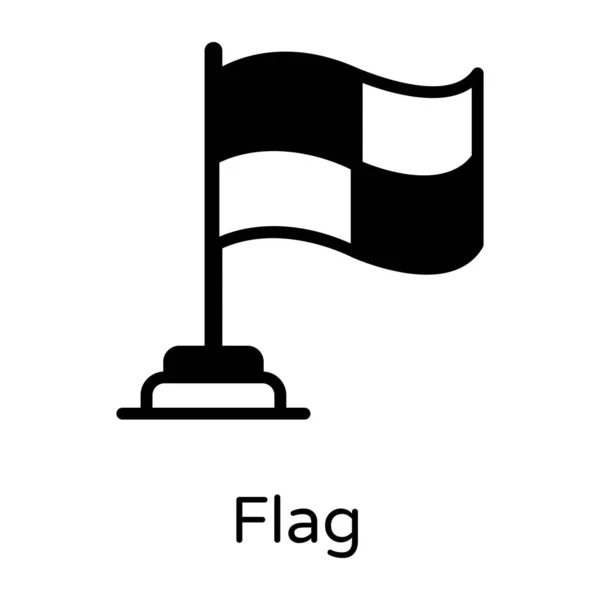 Flagge Zeigen Web Symbol Einfache Illustration — Stockvektor