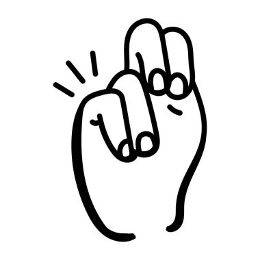 El jest vektör çizim