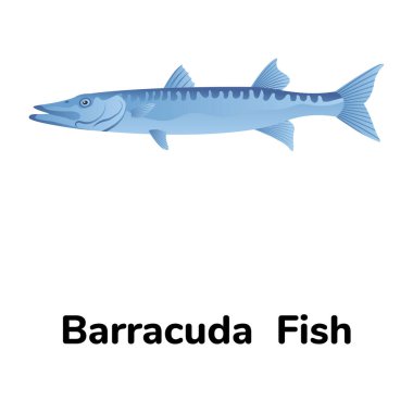 Balık ikonu. vektör illüstrasyonu  