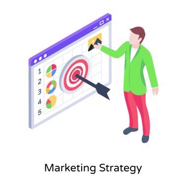 seo konseptinin düz tasarım çizimi