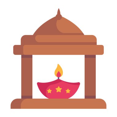 mum yakma vektör çizimi tasarımı