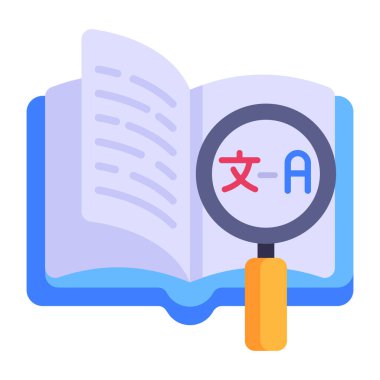 Kitap. Web simgesi basit illüstrasyon