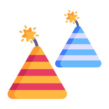 Parti şapkası. Vektör çizim