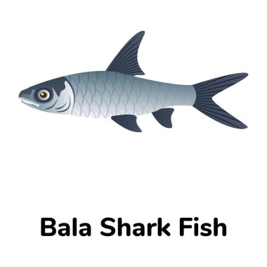 Balık ikonu. Web simgesi basit illüstrasyon