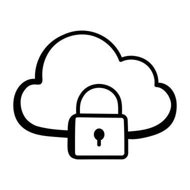 Bulut hesaplama. Ağ simgesi. vektör illüstrasyonu