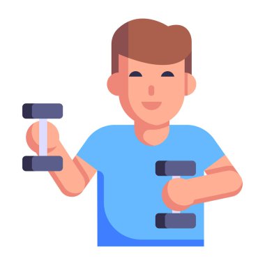 Dambıllı adam vektör illüstrasyon tasarımı